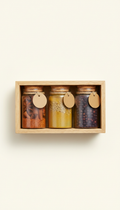 Artisanal spice blend trio set